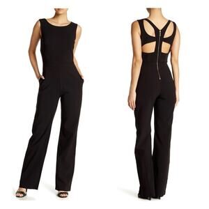 Lotus Threads Women’s 16 Cutout Back Black Jumpsuit
